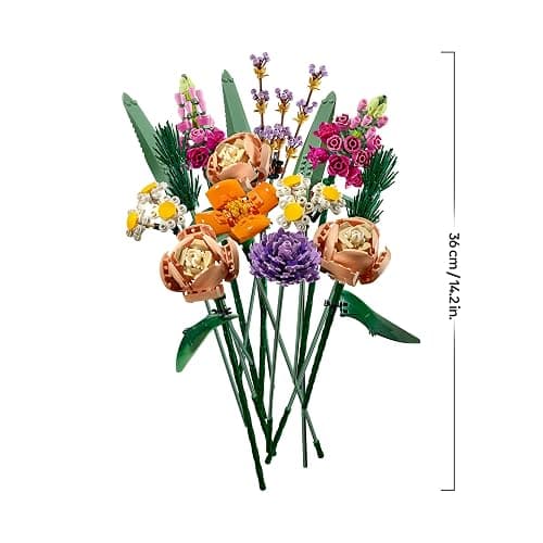 LEGO Botanicals Blumenstrauß - Künstliche Blumen Set für Erwachsene - Zimmerdeko und Geschenkidee für Frauen & Männer - Wohnaccessoires - Botanik Kollektion 10280 thumbnail 3