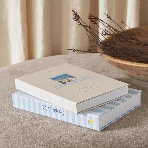 Beautiful Decorative Books - Set of 2 Boxes Enhance Your Coffee Table, Bookshelf or Mantel Shelf Decor - Aesthetic Fake/Faux Books for Modern Home Decoration, Photo Storage and as a Keepsake Box thumbnail 3