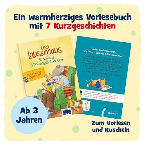 Leo Lausemaus – Schönste Vorlesegeschichten: Vorlesebuch für Kinder ab 3 Jahren mit 7 Kurzgeschichten über Abenteuer, Freunde, Familie & unvergessliche Vorlesezeit thumbnail 2