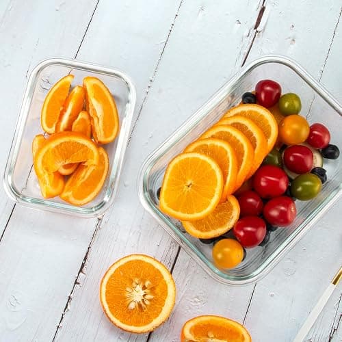 FAWLES 12 Pack Glass Storage Containers with Lids, Leak-Proof Meal Prep Containers, Dishwasher/Microwave/Oven/Freezer Safe Glass Food Storage Containers for Leftovers, to Go thumbnail 8