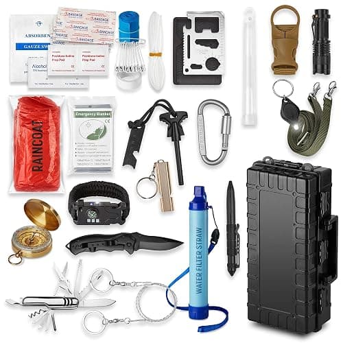 Pathway North Emergency Survival Kit for Disaster Tactical Survival Multi Tool Bug Out Bag, Boat, Hunting, Outdoor Hiking Camping Gear, Essentials for Adventures thumbnail 9