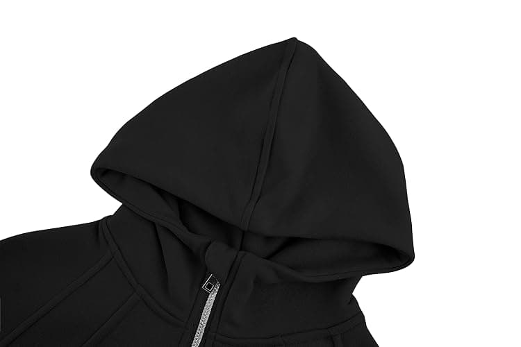 Girls' Hoodies Sweatshirts Half Zipper Pullover Crop Tops for Teen Girls Long Sleeve Sweater Thumb Hole thumbnail 5
