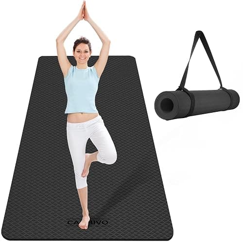 CAMBIVO Extra Wide Yoga Mat for Women and Men (72"/84"x 32"x 1/4") TPE Workout Mat, Non-slip Large Exercise Fitness Mat for Yoga, Pilates, Workout - Image 1