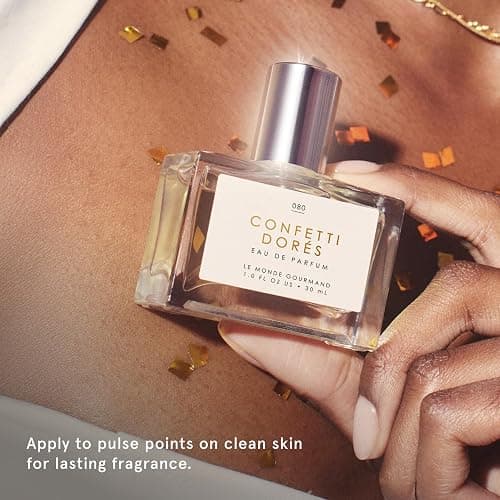 Le Monde Gourmand Confetti Dorés Spray Eau de Parfum with Birthday Cake, Vanilla, Rose Perfume Notes - 1 fl oz (30ml) thumbnail 4