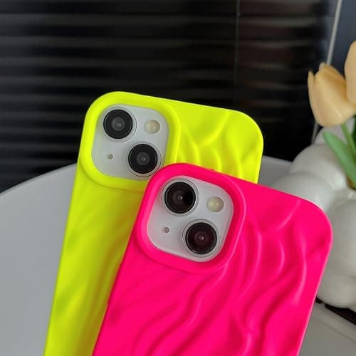 Caseative for iPhone 14 Case,Pleated Water Ripple Chrome Wave Pattern Soft Phone Case (Clear) thumbnail 4