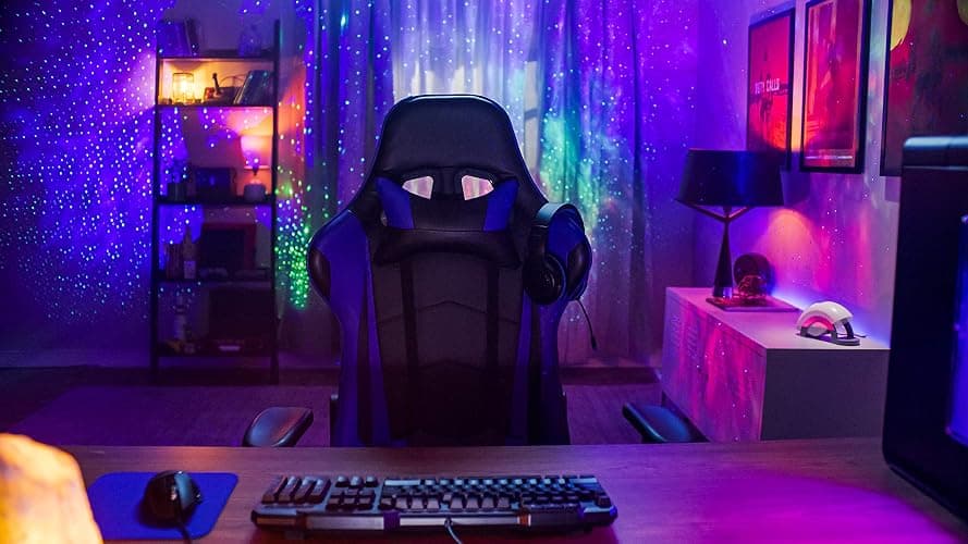 BlissLights Sky Lite - LED Laser Star Projector, Galaxy Projector, Nebula Light (Blue Stars, Blue Cloud) thumbnail 7