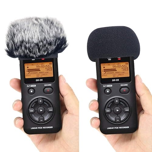 SUNMON Windscreen and Foam Cover for DR-05X DR-05 Mic Recorders, Indoor Outdoor Microphone Wind Muff thumbnail 8