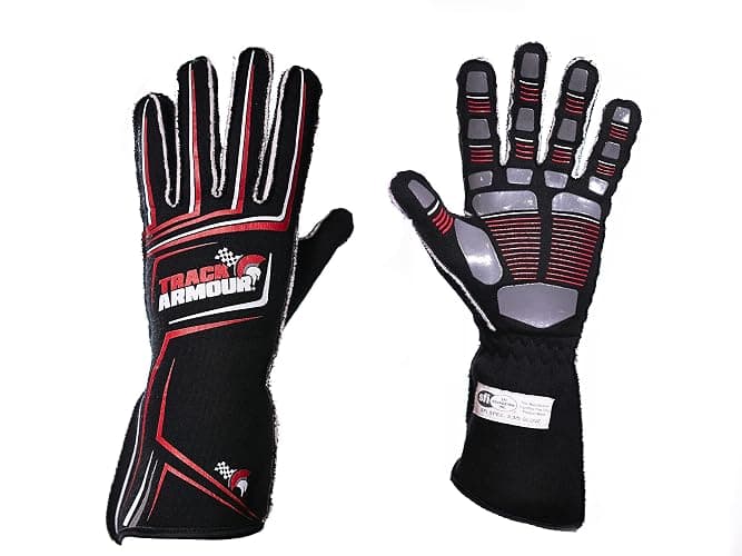 TRACK ARMOUR] Series 4 Auto Racing Glove, SFI 3.3/5, Nomex Fabric, Silicon Grip, Fire Retardant, Flame Resistant, Driving, Karting, Sim Racing - Image 1