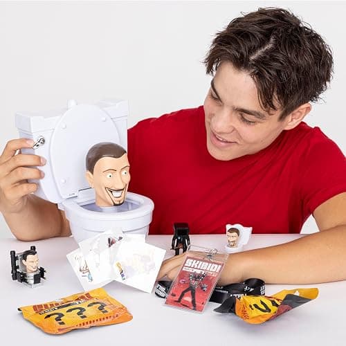 SKIBIDI Toilet Mystery Toilet Mystery Toilet with Surprise Toys to Discover Inside, Officially Licensed Toilet Merch thumbnail 4