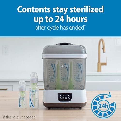 Dr. Brown's All-in-One Sterilizer and Dryer for Baby Bottles, Parts & Other Newborn Essentials - All-in-One Sterilizer & Dryer thumbnail 4