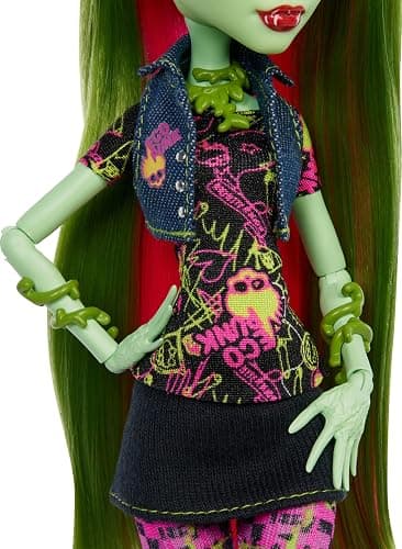 Monster High Boo-riginal Creeproduction Doll, Venus McFlytrap Collectible Reproduction with Doll Stand, Diary, and Pet Chewlian thumbnail 2