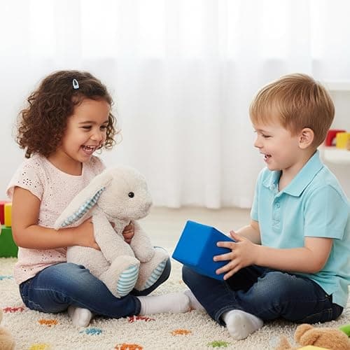 WEIGEDU Beige Cream Bunny Rabbit Stuffed Animals Plush Toys | For Kids Girls Boys Baby, Birthday Bedtime Gift, 17.7 inches thumbnail 5