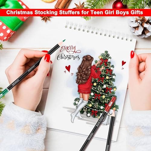 Soucolor 72-Color Colored Pencils for Adult Coloring Books, Christmas Stocking Stuffers for Teen Girl Boys Gifts, Soft Core Color Pencil Set for Kids Art Supplies, Coloring Drawing Sketching Pencils thumbnail 6