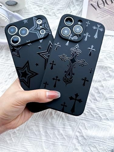 JIASTGO Fashion Cross Case for iPhone 16 Pro,Slim Fit Soft TPU Shockproof Protective Cool Christian Jesus Design Cover for Women Girls Men Teens(Big Cross-16 Pro) thumbnail 3