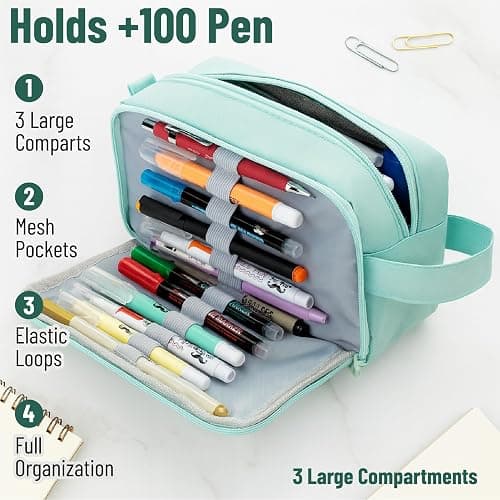 Mr. Pen- Large Capacity Pencil Pouches and Bags thumbnail 2