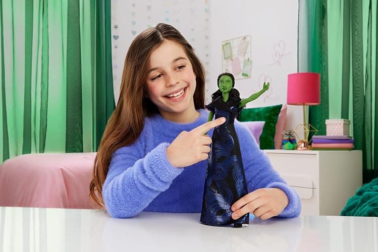 Mattel Universal Pictures’ Wicked: for Good Singing Elphaba Fashion Doll with Removable Outfit, Inspired by The Movie, Sings “for Good” in English thumbnail 2