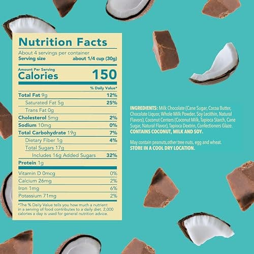 Tru Fru Real Coconut Melts Hyper-Dried Fresh in Milk Chocolate, Premium Gourmet Freeze Dried Fruit Snack, 4.2 oz thumbnail 3