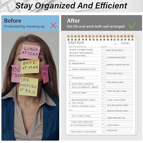 24 Hour Daily Planner - To Do List for Work & Personal Life, Productivity Everyday Planner, Daily Schedule, 6.5 x 9.8 thumbnail 7