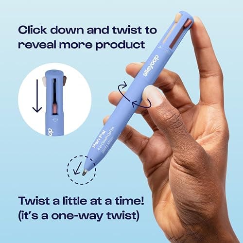 Alleyoop Pen Pal 4-in-1 Makeup Pen – Comes with Eyeliner, Lip Liner, Highlighter Makeup & Eyebrow Pencils for Women – Portable, Touch-Up On the Go – Cruelty-Free, Vegan (In A Rouge (Light) thumbnail 6