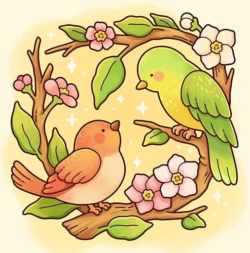 Animals: Relaxing Coloring Book for Adults & Teens Featuring Cute and Adorable Critters in Their Natural World thumbnail 3