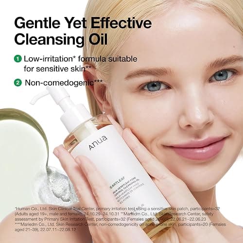 Anua Heartleaf Pore Control Cleansing Oil, Korean Skincare, 6.76 fl.oz | Pore Cleanser, Sebum Care, Gentle Melting Oil Cleanser for Face, Safe For All Skin Type, Daily Hydrating Makeup Remover thumbnail 4