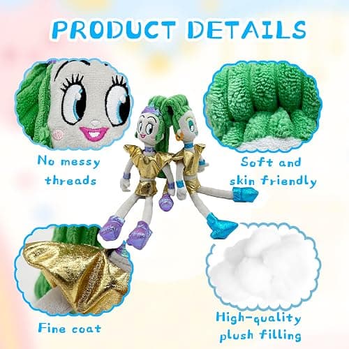 WEETGFFZ Velvet and Veneer Plush Toy,12Inch Cute Soft Cartoon Velvet and Veneer Plushies Toys Stuffed Animal Doll Pillows Surprise Gift for Kids and Fans Birthday, Green thumbnail 5
