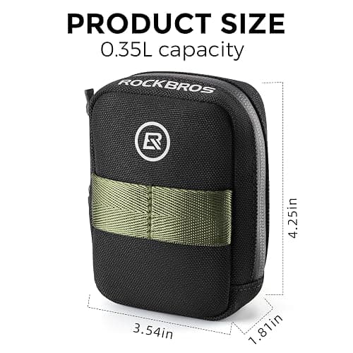 ROCKBROS Bike Saddle Bag - Small, Lightweight and Portable Under Seat Bag for Road Bikes thumbnail 2