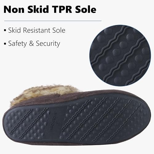 Forfoot Slipper Boots, Cozy Indoor Booties for Women Fluffy Comfortable House Shoes Fuzzy Anti-Slip Boots Winter thumbnail 4