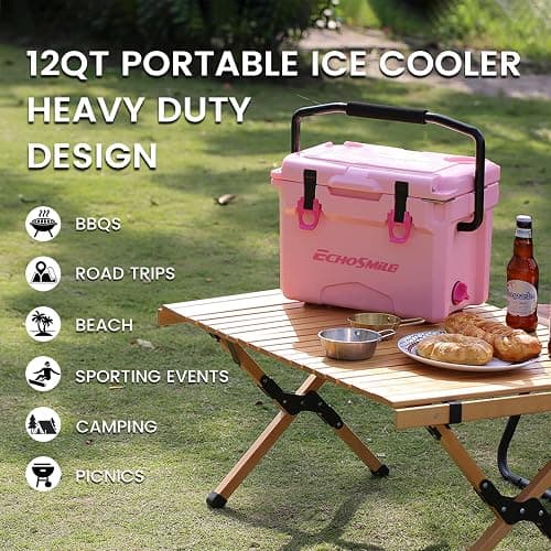 EchoSmile 12/18/25 Quart Rotomolded Cooler, Built to Stand up to The Rigors of The Journey thumbnail 7