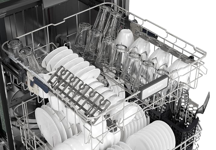 Sharp SDW6736MS 24-inch Stainless Steel Dishwasher, Third Rack, Library Quiet 47 dB, Power Wash Sprayer thumbnail 13