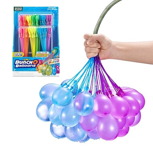 Bunch O Balloons Tropical Party (6 Pack) by ZURU, 200+ Rapid-Filling Self-Sealing Tropical Colored Water Balloons for Outdoor Family, Friends, Children Summer Fun (6 Pack) - Tropical thumbnail 2