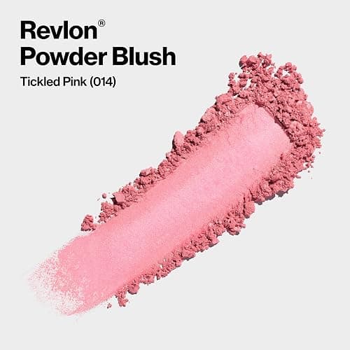 Revlon Powder Blush Face Makeup, High Impact Buildable Color, Lightweight & Smooth Finish, 014 Tickled Pink, 0.17 oz thumbnail 2
