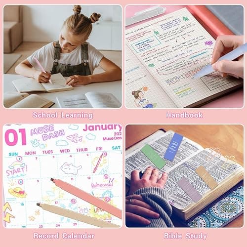 HRFGWDD Bible Study Supplies [41 PCS] for Women - Bible Journaling Kit with No Bleed Highlighters & Pens, Bible Tabs Set and Bible Verse Gifts for Scripture Study thumbnail 7