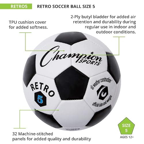 Champion Sports Retro Soccer Ball thumbnail 4