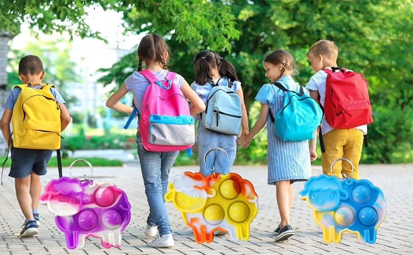 Roaqua 30 Sheep Fidget Pop Gifts Prizes for Kindergarten Kids,Bulk Mini Birthday Graduation Summer Party Favors for Classroom Students thumbnail 6