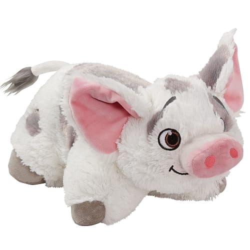 Pillow Pets Disney Moana Pua, 16" Plush Toy | Soft Plush Pillow Companion, Unfastens into a Cozy Pillow at Night, Machine Washable, BPA and Phthalates Free - Image 1
