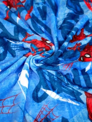 Northwest Disney Marvel Spiderman Plush Throw Blanket, Oversized 62" x 90" Silk Touch Soft Fleece Blanket for Kids & Adults, Officially Licensed thumbnail 4