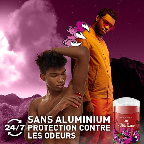 Old Spice Aluminum Free Deodorant for Men, 24/7 Freshness, Long Lasting Protection Legendary Fragrance, Raptorstrike, Dark Berry Scent, 85g thumbnail 13