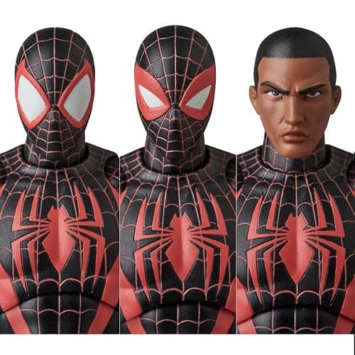 MEDICOM TOY MAFEX No. 276 MAFEX SPIDER-MAN Miles Morales Spider-Man Morales COMIC RENEWAL Ver., Total Height: Approx. 6.3 inches (160 mm), Non-scale, Painted Action Figure thumbnail 6