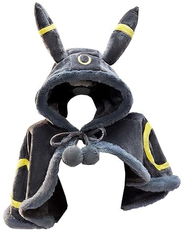 Mobbunny Anime Derivative Plush Cloak Adults Hooded Cape Sexy Fluffy Cosplay Costume Grey One Size Halloween Christmas - Image 1
