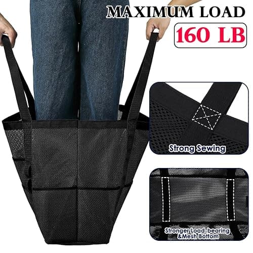 Fammart Mesh Beach Bag, Large Beach Tote with Zipper Pocket, Toys Pool Bag for Family Travel Vacation Cruise Essentials thumbnail 7