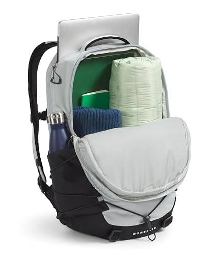 The North Face Borealis Commuter Laptop Backpack | Water Repellent Finish, 16" Laptop Sleeve, Large Main Compartment for Everyday Carry, Tin Grey Dark Heather/Asphalt Grey/TNF Black-NPF, One Size thumbnail 5