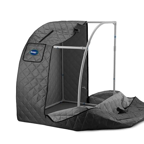 Durasage Lightweight Portable Personal Steam Sauna Spa - 800W Steam Generator, 60-Min Timer, Zippered Access, Single Front Pocket, Foldable Frame & Chair - Indoor Use, at-Home Relaxation Kit thumbnail 9