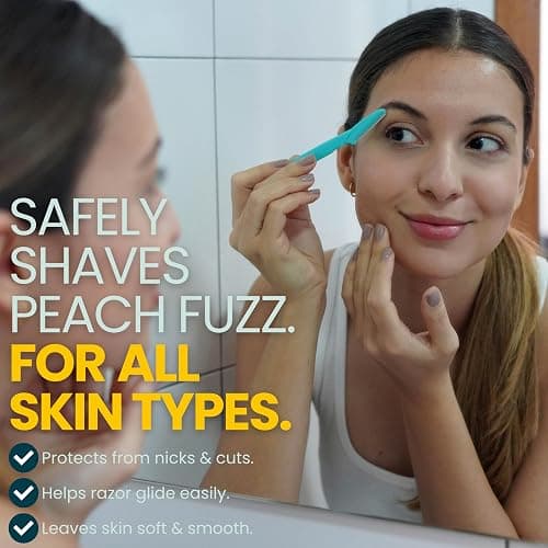 Dermaplaning Kit for Women - Face Shaving Kit with Oil and Tool for Beginners - Safe for Sensitive and Oily Skin - Organic, Lightweight & Non Comedogenic, 2oz thumbnail 5