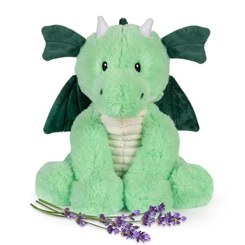 1i4 Group Daniel Dragon - Microwavable & Weighted Plush Stuffed Animal - Heated Plushie for Warmth - Cute, Soft, Cozy Toy for Adults & Children (Boys, Girls, & Toddlers) by Warm Pals - Image 1