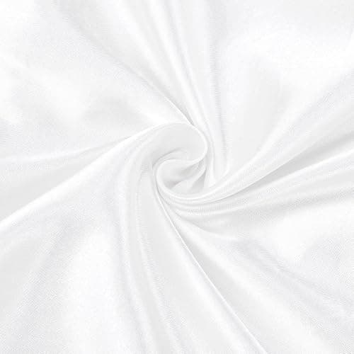 PiccoCasa Kissenbezug Satin Pillowcase 2er Set Kopfkissenbezüge mit rüschen kuschelig Hotelverschluss als Dekokissenbezug für Wohnzimmer Schlafzimmer Sofa Deko Weiß 40x60cm thumbnail 6