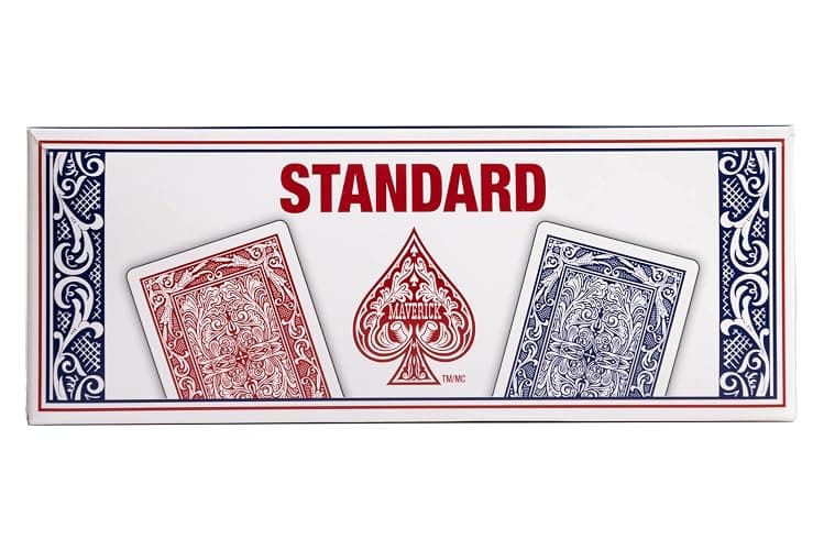 Maverick Playing Cards 12 Pack, Standard Index, Red and Blue Decks, Bulk Playing Cards for Poker, Card Games, and Family Game Night thumbnail 2