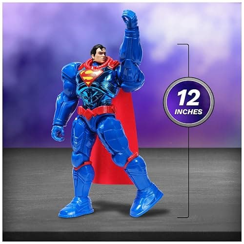 DC Comics, Metal Force Superman Action Figure, 12-Inch Extra Large Super Hero Collectible Kids Toys for Boys and Girls Ages 4 and Up thumbnail 5