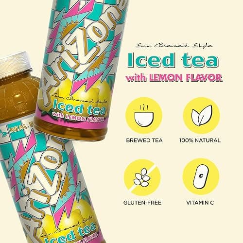 AriZona Lemon Tea - 16 Fl Oz (Pack of 12) thumbnail 3