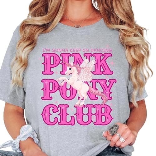 RIVER BOUTIQUE Chappell Roan Shirt, Pink Pony Club Shirt, I'm Gonna Keep On Dancing, Midwest Princess Tour Tee,Pride Music Tee,Pink Pony Club Shirt, Midwest Princess Tour, Sapphic Lesbian Pride Music Shirt, Keep On Dancing, Dancing Shirts thumbnail 2